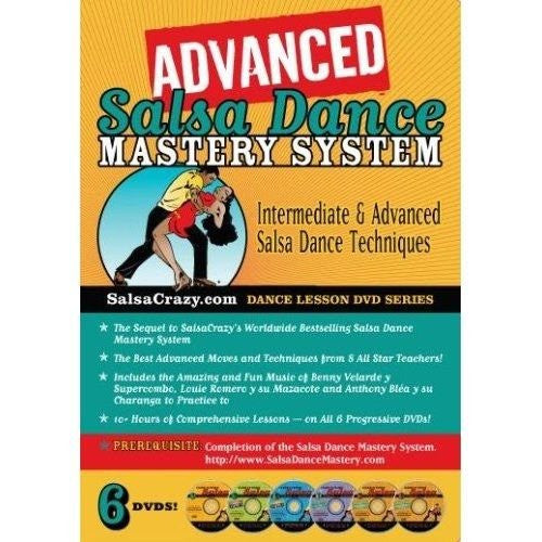 Advanced Salsa Dance Mastery System, 6 DVD Set