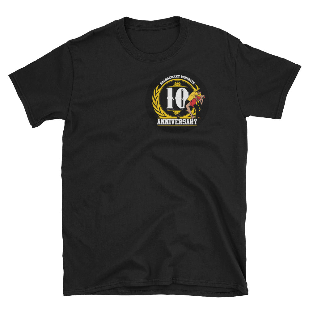 SalsaCrazy Mondays 10 Year Anniversary - Short-Sleeve Unisex T-Shirt